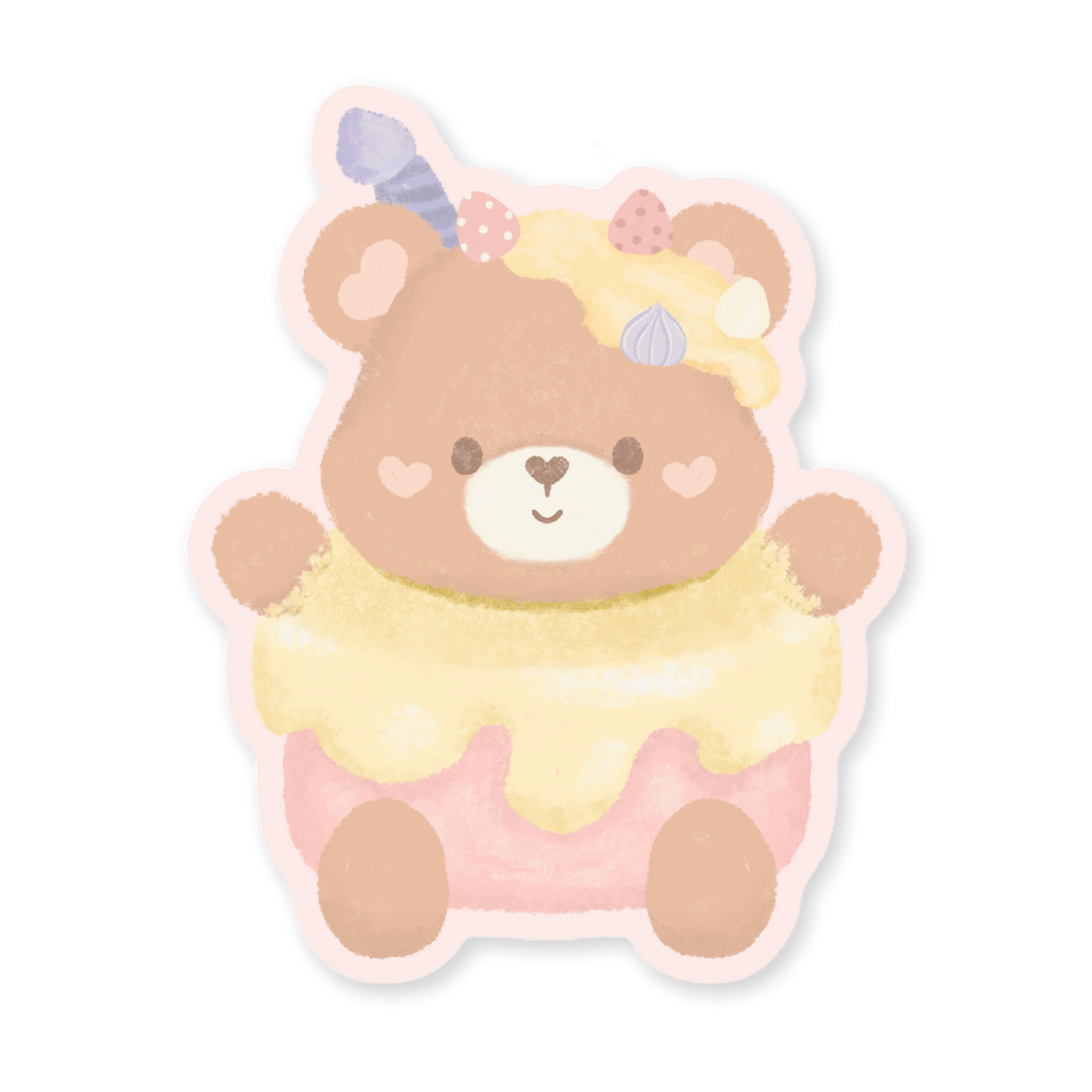 Cub Cake Teddyton - Premium Velvet Sticker