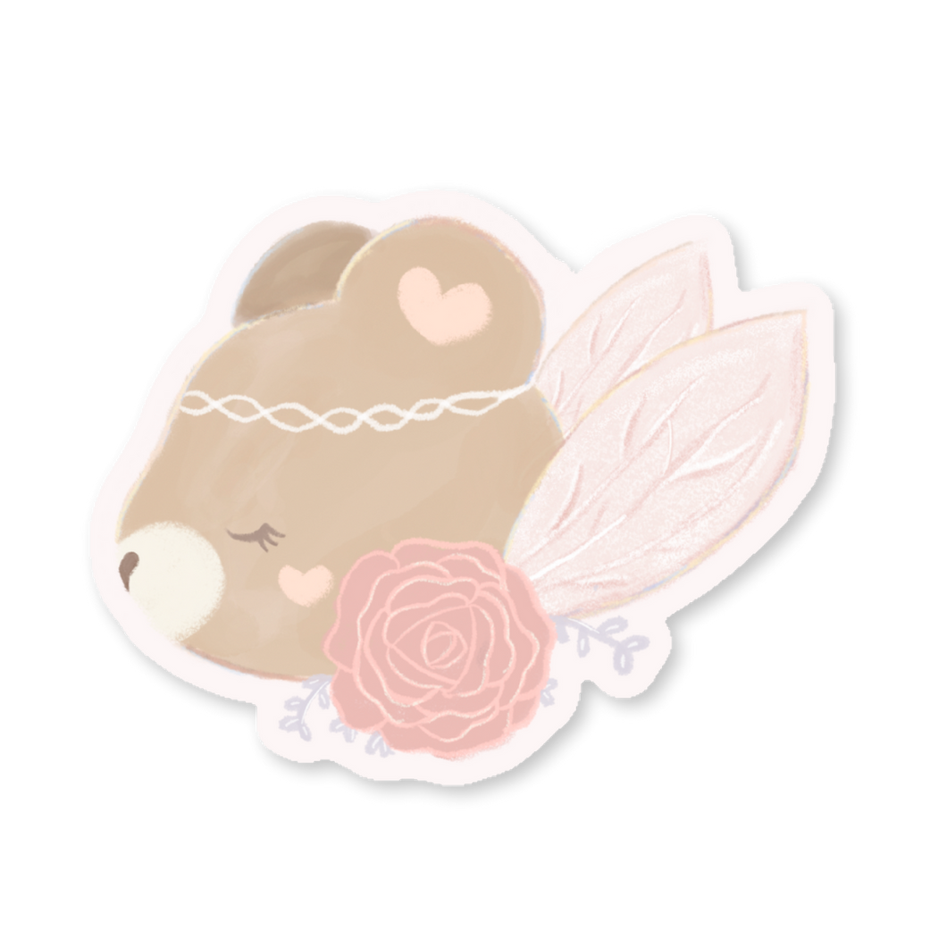 Aletta Rose Fairy - Premium Velvet Sticker