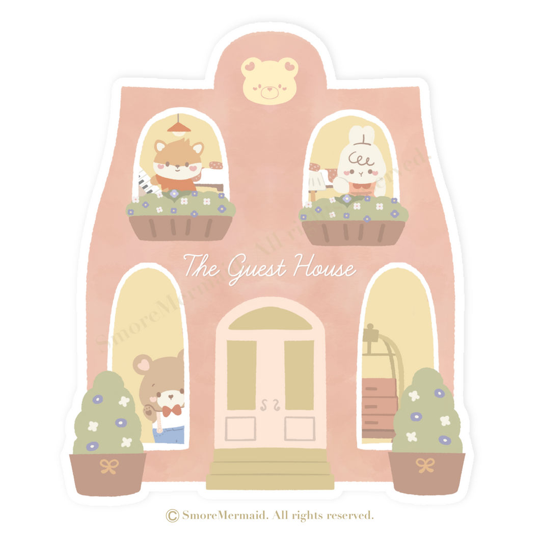 Teddy's Guesthouse Vinyl Sticker