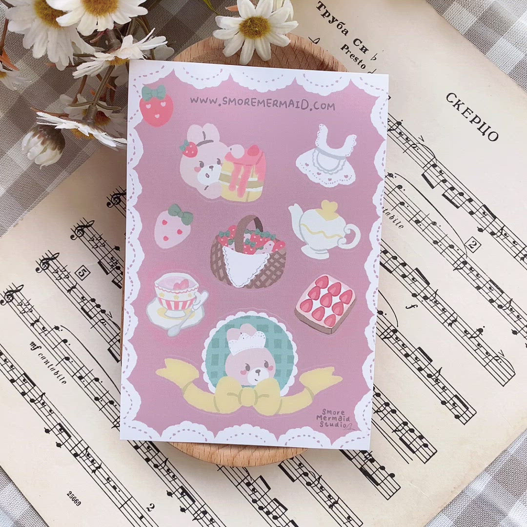 Strawberry Shortcake Sticker, Bujo supplies and Gifts | SmoreMermaid